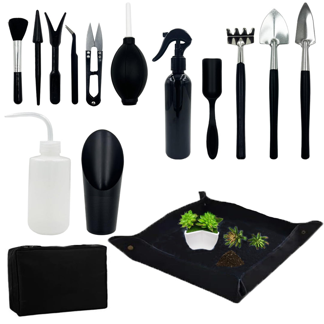 DUGYIRS Bonsai Werkzeug Set,Pflanzen Gartengeräte Set,Mini Gartenwerkzeug Werkzeug Set für Pflanzenp