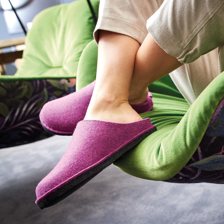 HAFLINGER Flair Soft Filzpantoffeln aus Wollfilz Hausschuh 36 EU Tannengrün, 36 EU Tannengrün