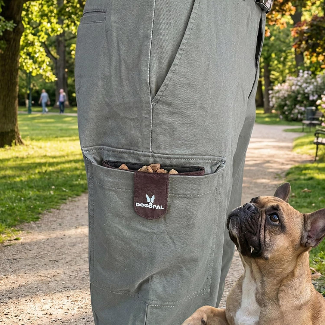 DOGOPAL Leckerlitasche für Hunde mit Magnetverschluss, kompakter Leckerlibeutel für Hundetraining, s