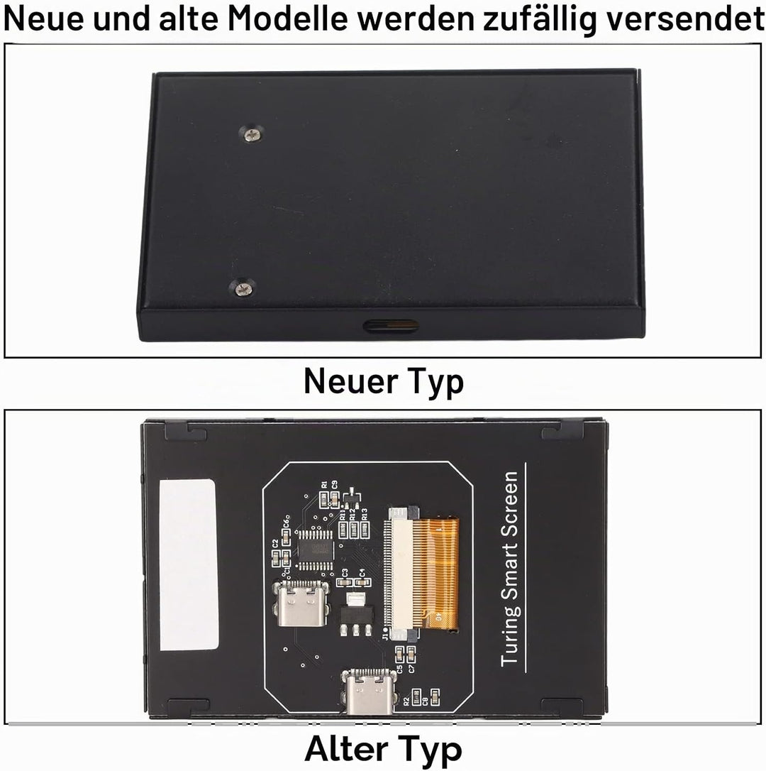 VBESTLIFE 3,5-Zoll-IPS-USB-Bildschirm, AIDA64-PC-CPU-RAM-Datentemperaturanzeige, PC-Sensorpanel-Disp