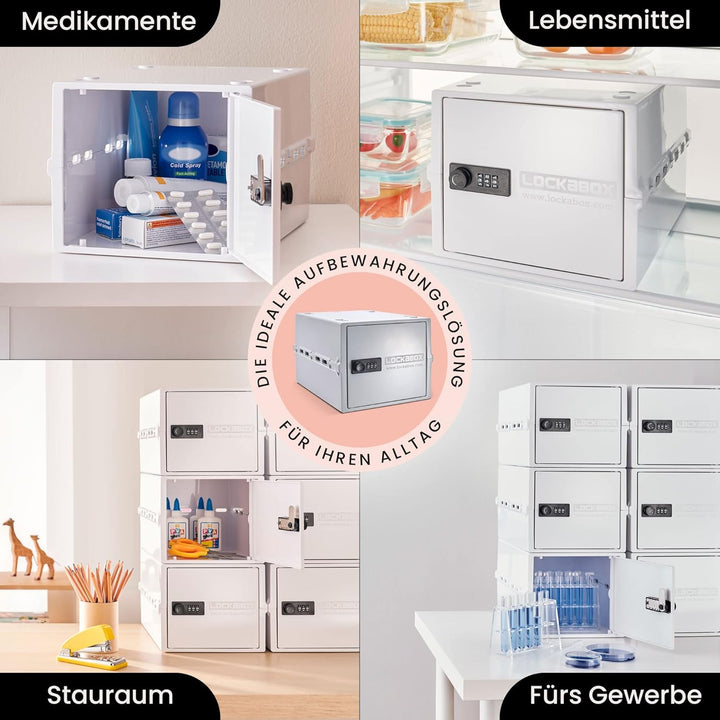 Lockabox One™ | Kompakte Abschliessbare Box aus Polycarbonat mit Zahlenschloss für mehr Sicherheit z
