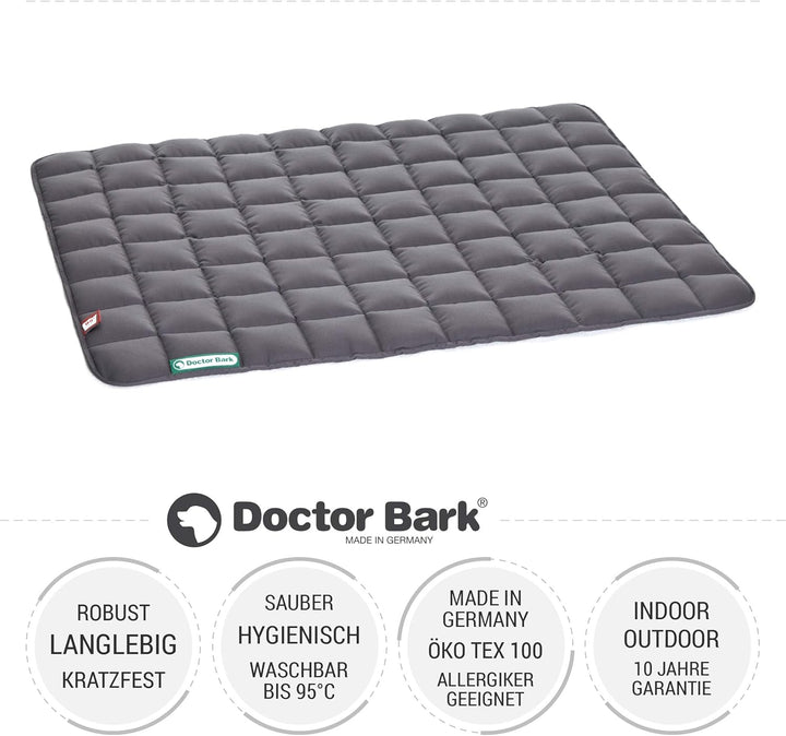 Doctor Bark Hundedecke - weiche, hochwertige Hundematte für grössere Hunde, robuste Indoor - Outdoor