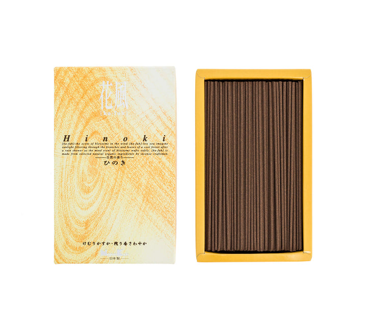 Nippon Kodo Japanische Räucherstäbchen Ka-Fuh Japanische Zypresse Hinoki, grosse Räucherstäbchenbox,