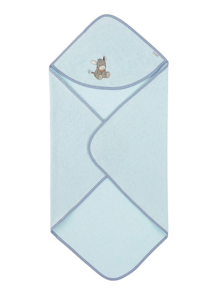 Sterntaler Kapuzenbadetuch Esel Emmi, Alter: ab 0 Monate, 80 x 80 cm, Hellblau Emmi 2020, Emmi 2020