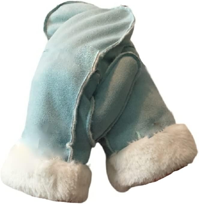 AXELENS Fäustlinge Winterhandschuhe Damen Hellblau, Hellblau