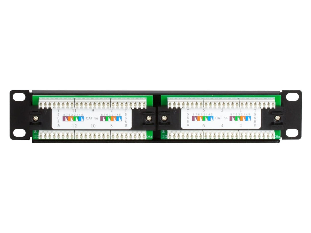 DSIT Patchpanel 10 Zoll - 12-Fach UTP Patchpanel CAT 5e 10 Zoll - 12-fach Cat5e UTP, 10 Zoll - 12-fa