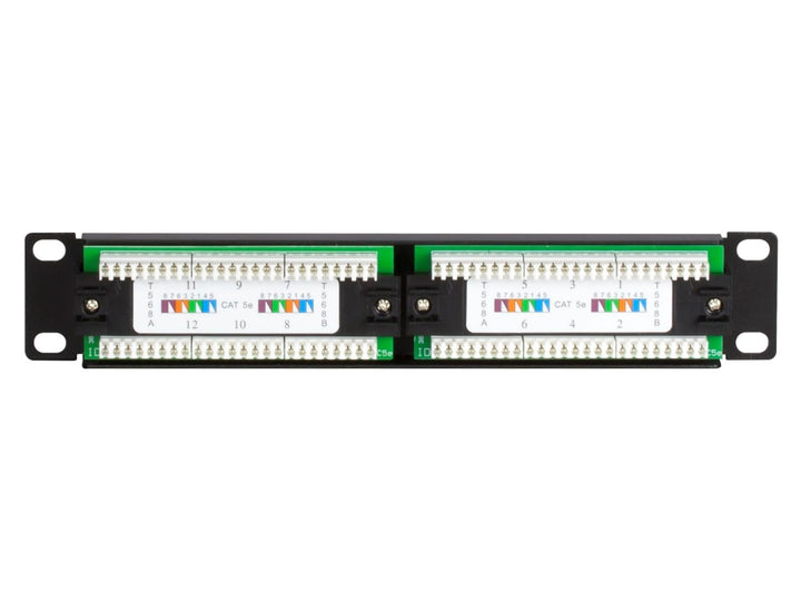 DSIT Patchpanel 10 Zoll - 12-Fach UTP Patchpanel CAT 5e 10 Zoll - 12-fach Cat5e UTP, 10 Zoll - 12-fa