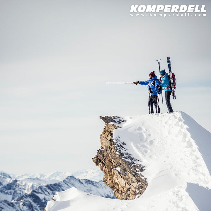 Komperdell Contour Titanal II 2-teilig orange-schwarz