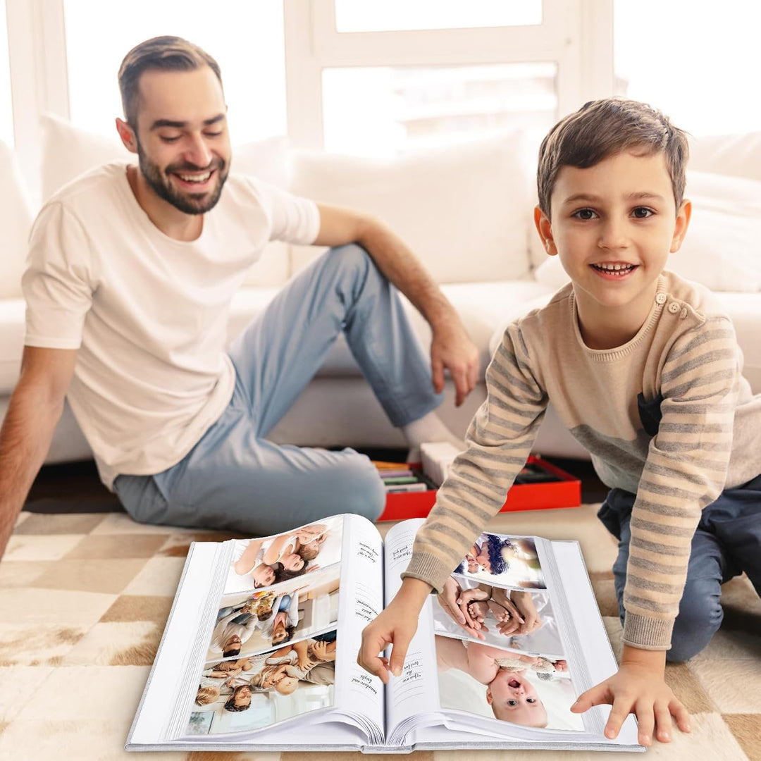 Lanpn Baby Photo Album 10x15 300 Fotos, Leinen Babyalbum Fotoalbum, 4x6 Einstecken Foto Album Einste