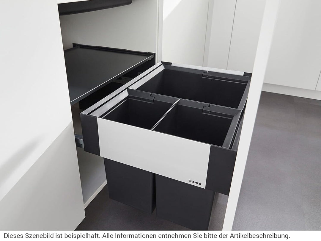 BLANCO SELECT II XL 60/3 | Kunststoff, Aluminium | 60er Unterschrank | Auszugssystem zur Frontanbind