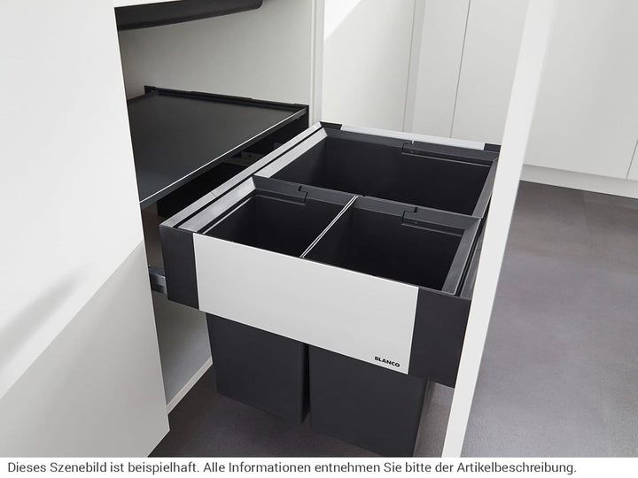 BLANCO SELECT II XL 60/3 | Kunststoff, Aluminium | 60er Unterschrank | Auszugssystem zur Frontanbind