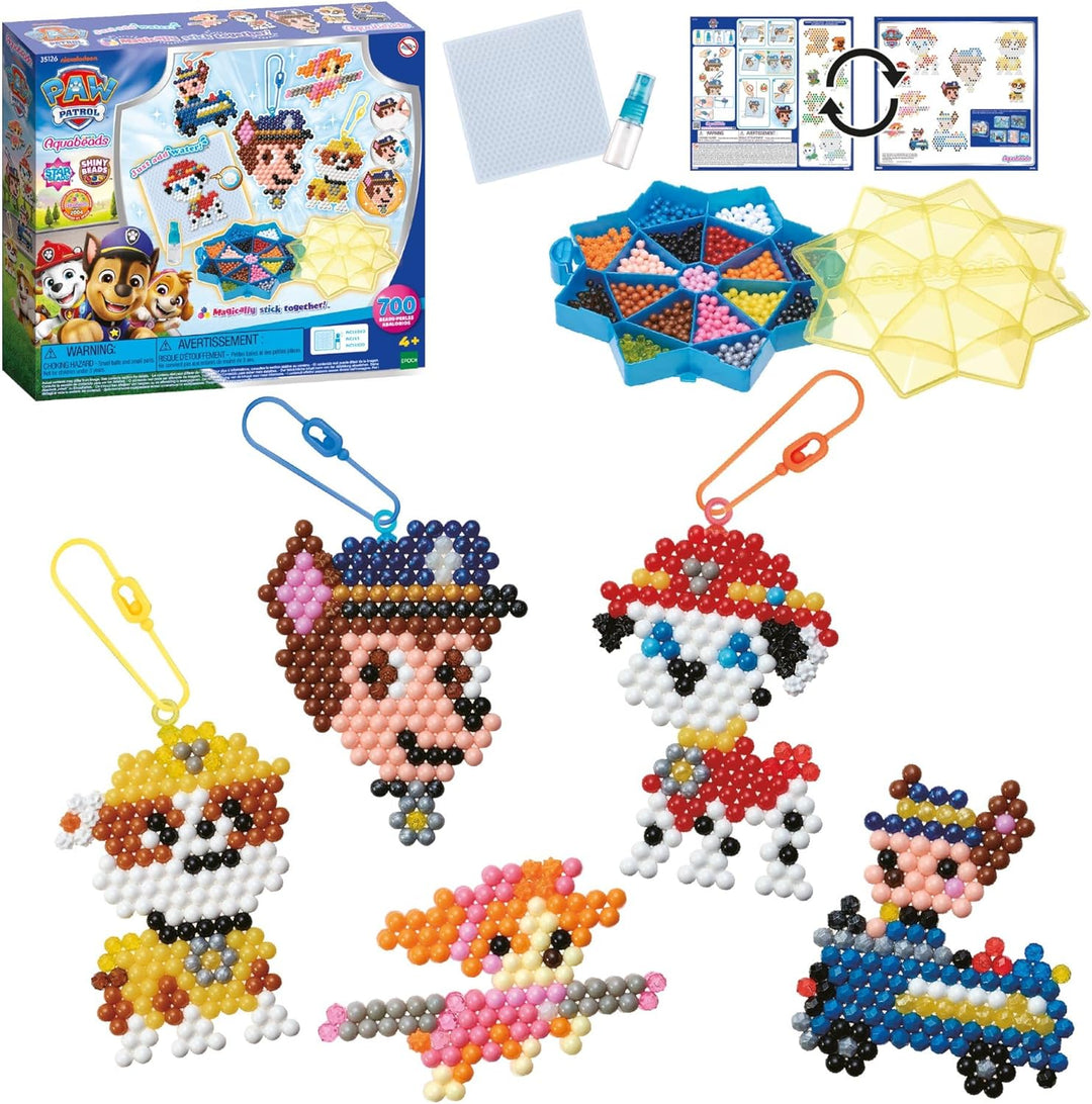 Aquabeads 35126 Paw Patrol Mega Bastelset, Wasserperlen Kreativset mit Paw Patrol Charakteren, Rubbl