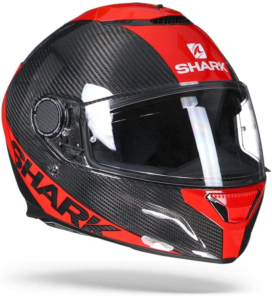 SHARK Herren Nc Motorrad Helm Schwarz/Rot, Schwarz/Rot