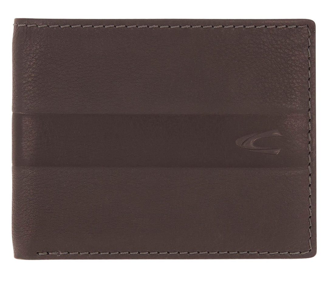camel active Mali Herren Geldbörse RFID Querformat Leder Mittelgross Braun, Dark Brown