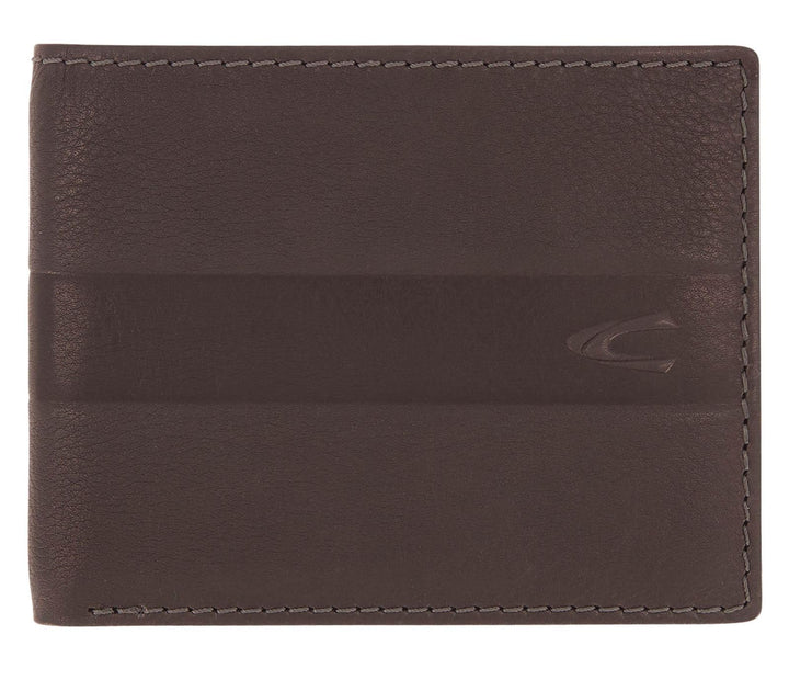 camel active Mali Herren Geldbörse RFID Querformat Leder Mittelgross Braun, Dark Brown