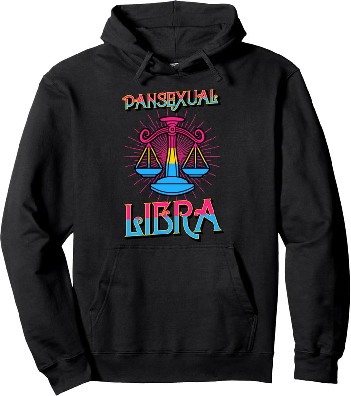 Pansexual Libra Sternzeichen Geburtstag Party Horoskop LGBTQ Pullover Hoodie