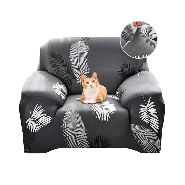 Jaotto Sofabezug 1 Sitzer Elastischer Stretch Spandex Sofa Überwürfe Sofahusse Antirutsch Waschbar S