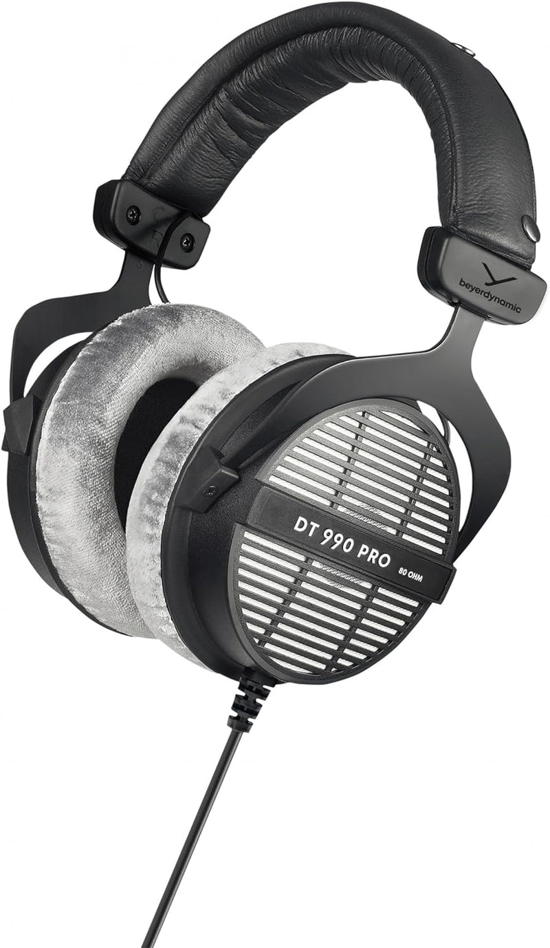 beyerdynamic DT 990 PRO einseitig kabelgebundener Over-Ear-Studiokopfhörer für Mixing, Mastering und