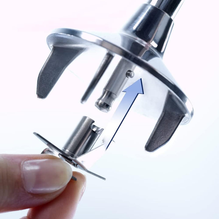 bamix Stabmixer Set cordless kabellos, inkl. Ladestation, Multimesser, Quirl, Schlagscheibe aus Edel