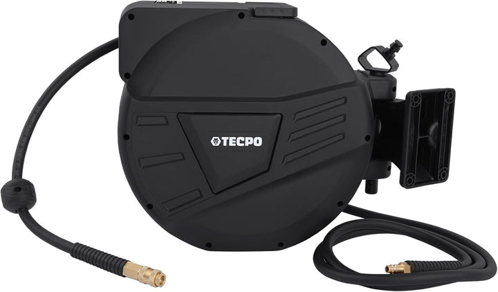TECPO Druckluftschlauchtrommel Automatikschlauchtrommel 20 + 2 Meter Schlauchaufroller 1/4" Zoll Ans