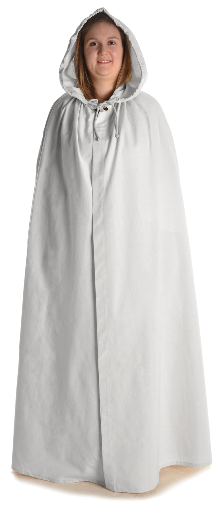 Mittelalter Umhang Sunnhild aus Baumwolle Beige, Schwarz, Rot, Braun, Weiss Gewandung LARP Einheitsg