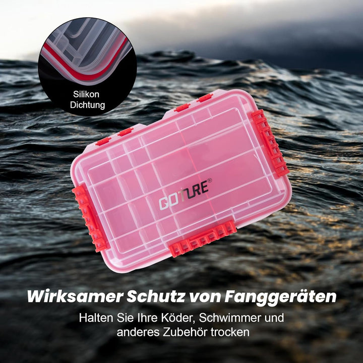 Goture Tacklebox,Kleinteilebox Angeln,Tackle Box Angeln,Köderbox,Angelbox kiste koffer，Angelzubehör