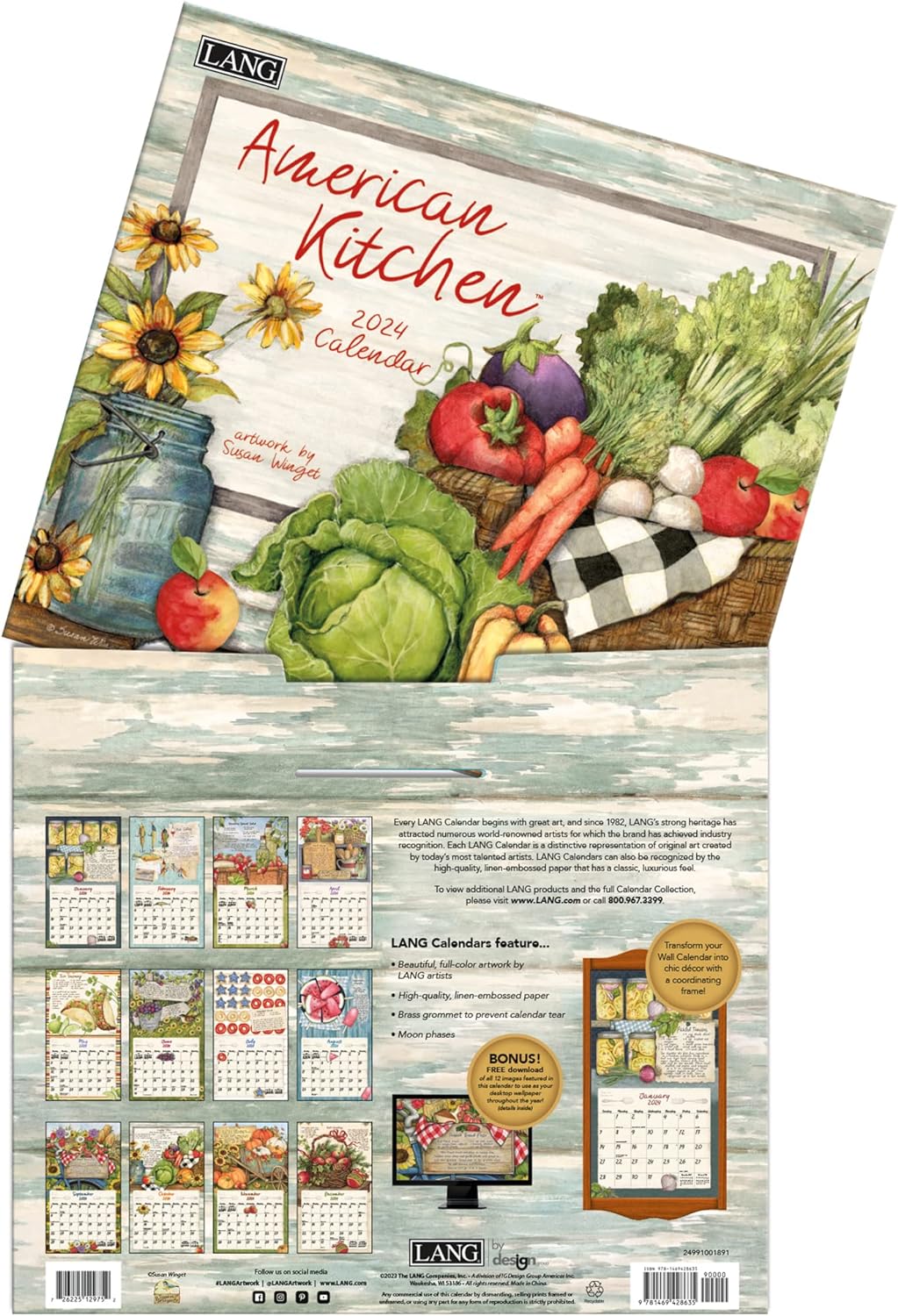 LANG American Kitchen 2024 Wandkalender (24991001891), 2024