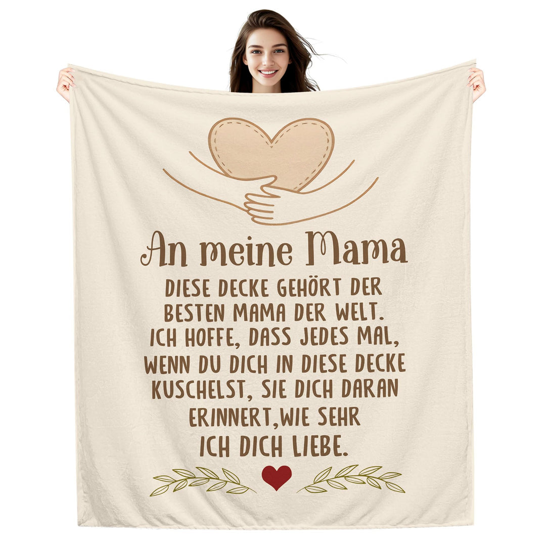 Amorea Beste Mama Ich hoffe DASS jedes Mal wenn du Dich in Diese Decke kuschelst sie Dich daran erin