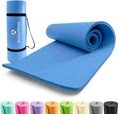 #DoYourFitness Yogamatte rutschfest | 183cm x 61cm oder XXL 190cm x 100cm | Stärke von 0,8cm bis 2cm