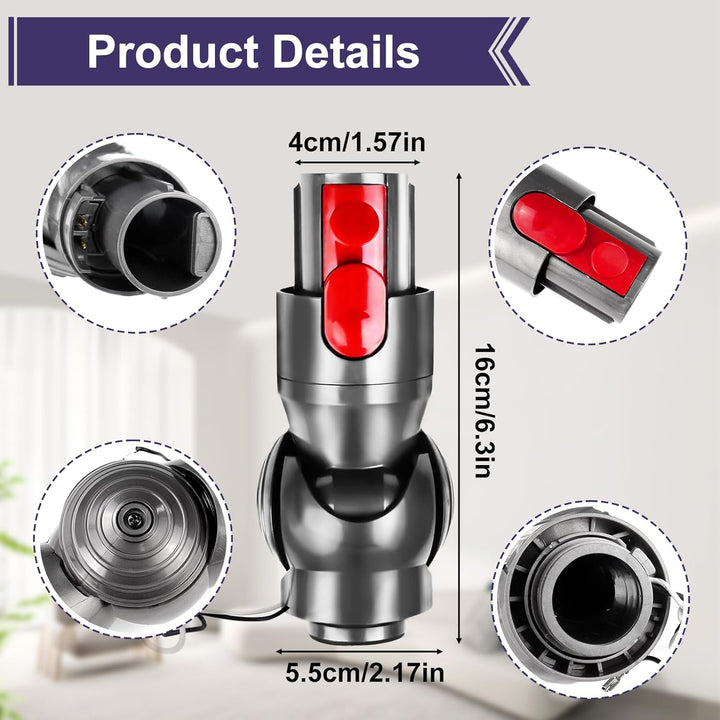 Chuancheng 50 W Direktantriebskopfanschluss für Dyson V8 V10 Staubsauger Bodenbürste Anschlusskopf E