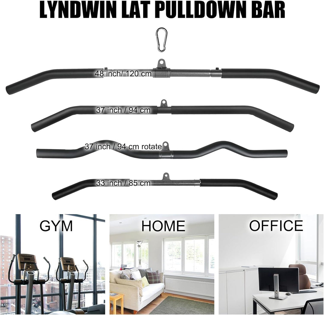 Lyndwin Latzugstange Bizeps Stange Klimmzugstangen Zugstange Muskelzugstange für Zuhause Bodybuildin