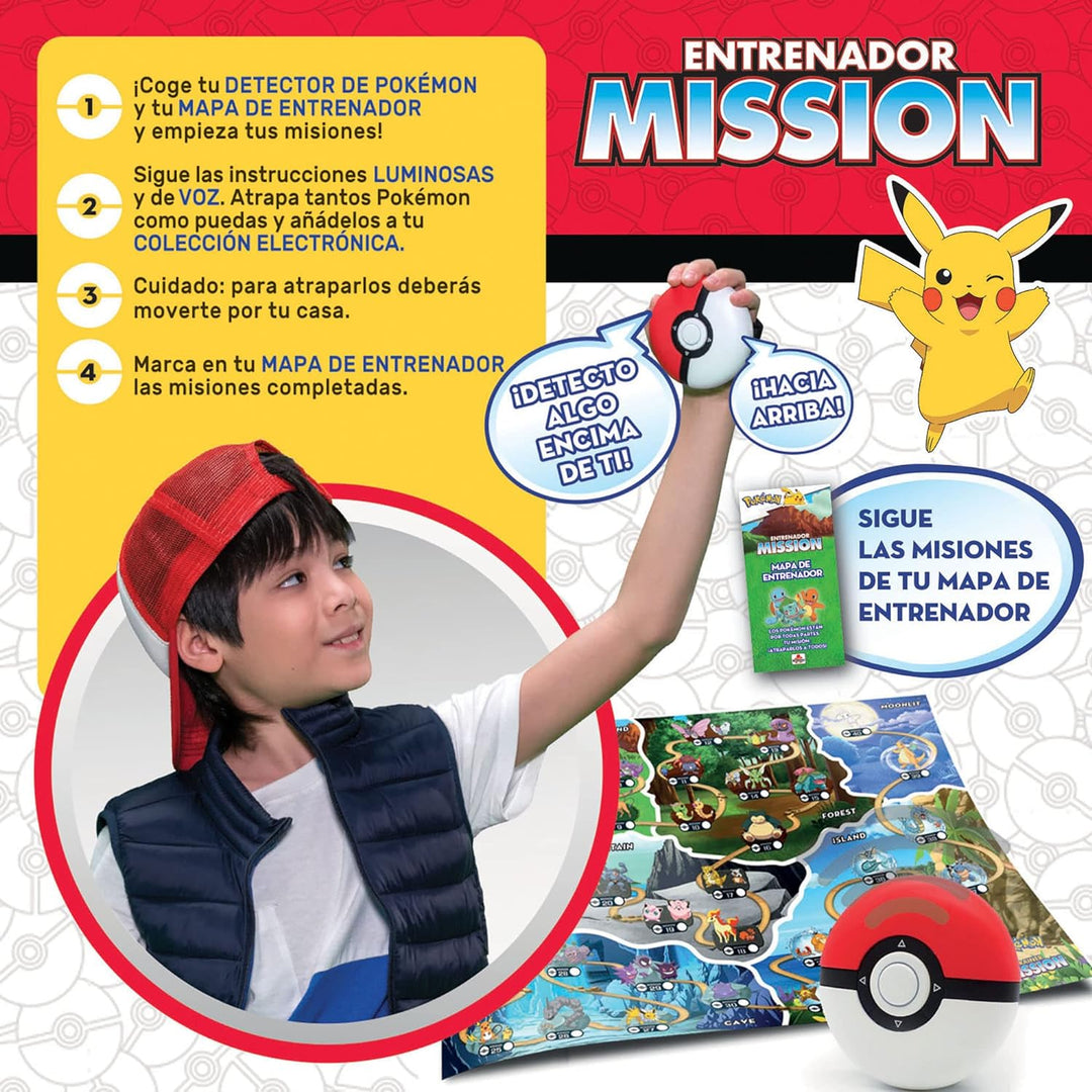 BORRAS - Interaktives Brettspiel Pokemon Mission. Werde ein Pokémon-Trainer und fange sie alle. Lern