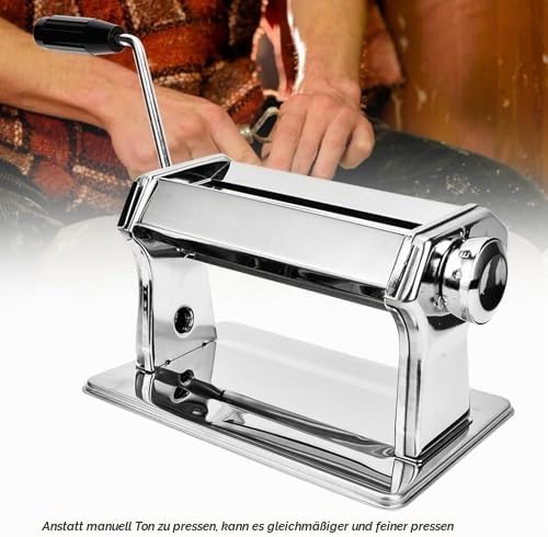 Cocoarm Polymer Clay Rolling Press Machine With Metal Roller for Crafts, Manual Ton Art Press