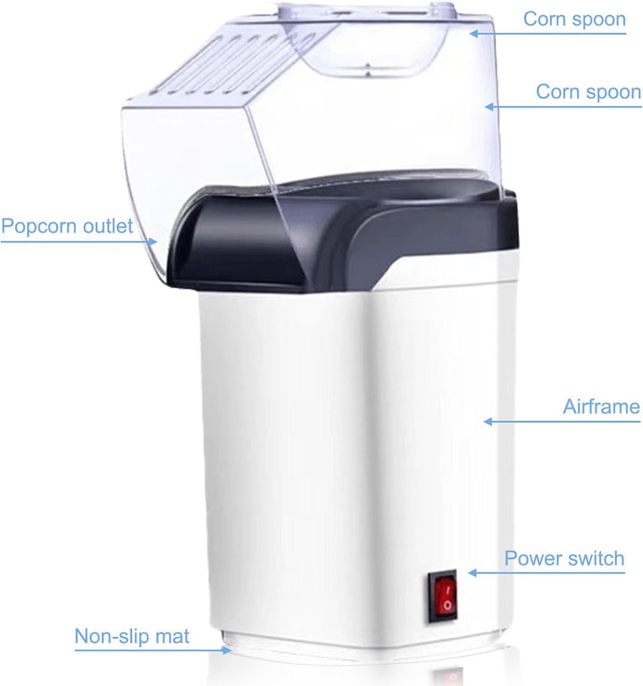 Popcornmaschine, Mini Popcorn Maker, Einfach zu Verwenden Popcorn Maschine, Pops In 2 Minuten, Fat F