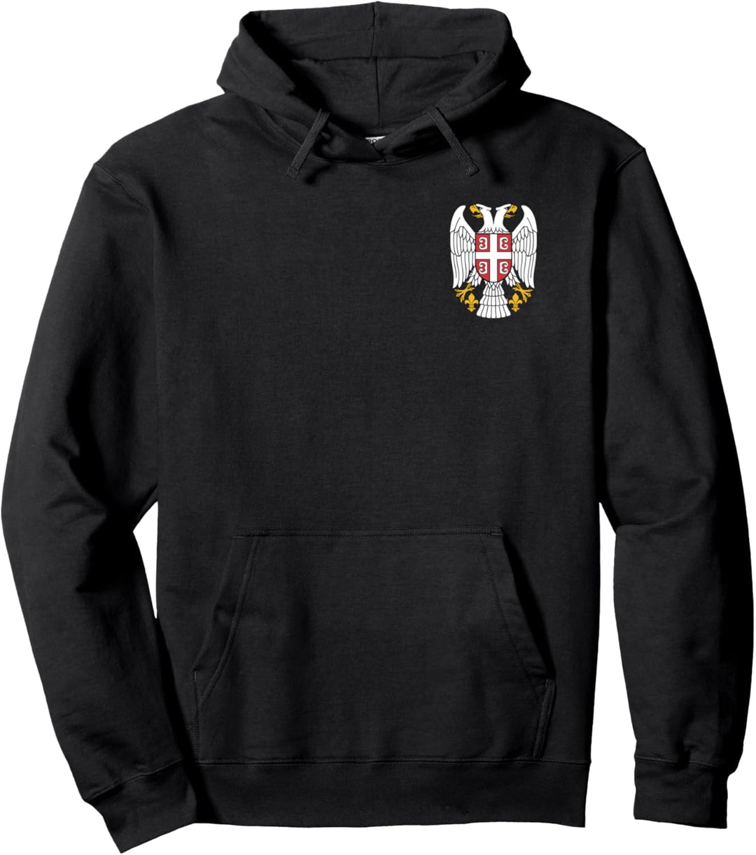 Serbischer Adler Grb Wappen Serbiens Doppelkopf Adler Orao Pullover Hoodie