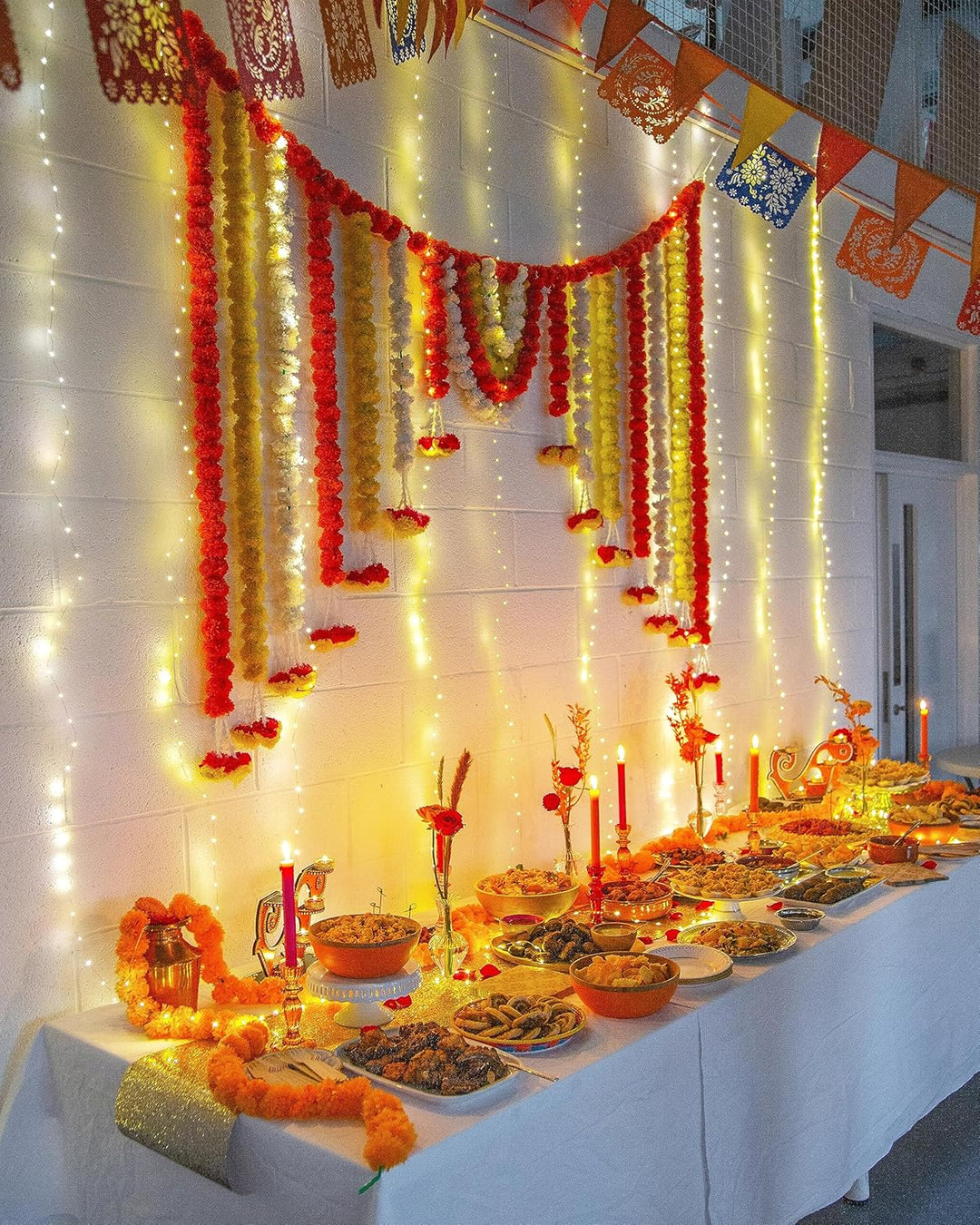 Talking Tables 3m Diwali Party-Dekoration - Wiederverwendbare Wimpelkette für Bunte Feste, ideal für