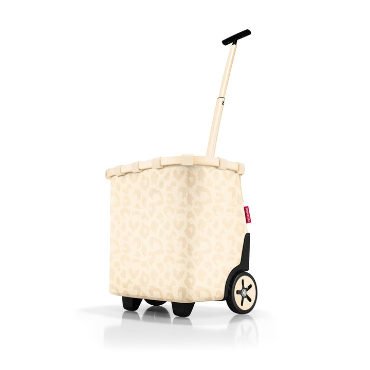 reisenthel carrycruiser Leo Vanilla – Tragbarer Einkaufstrolley mit stabilem Aluminiumrahmen, Schult