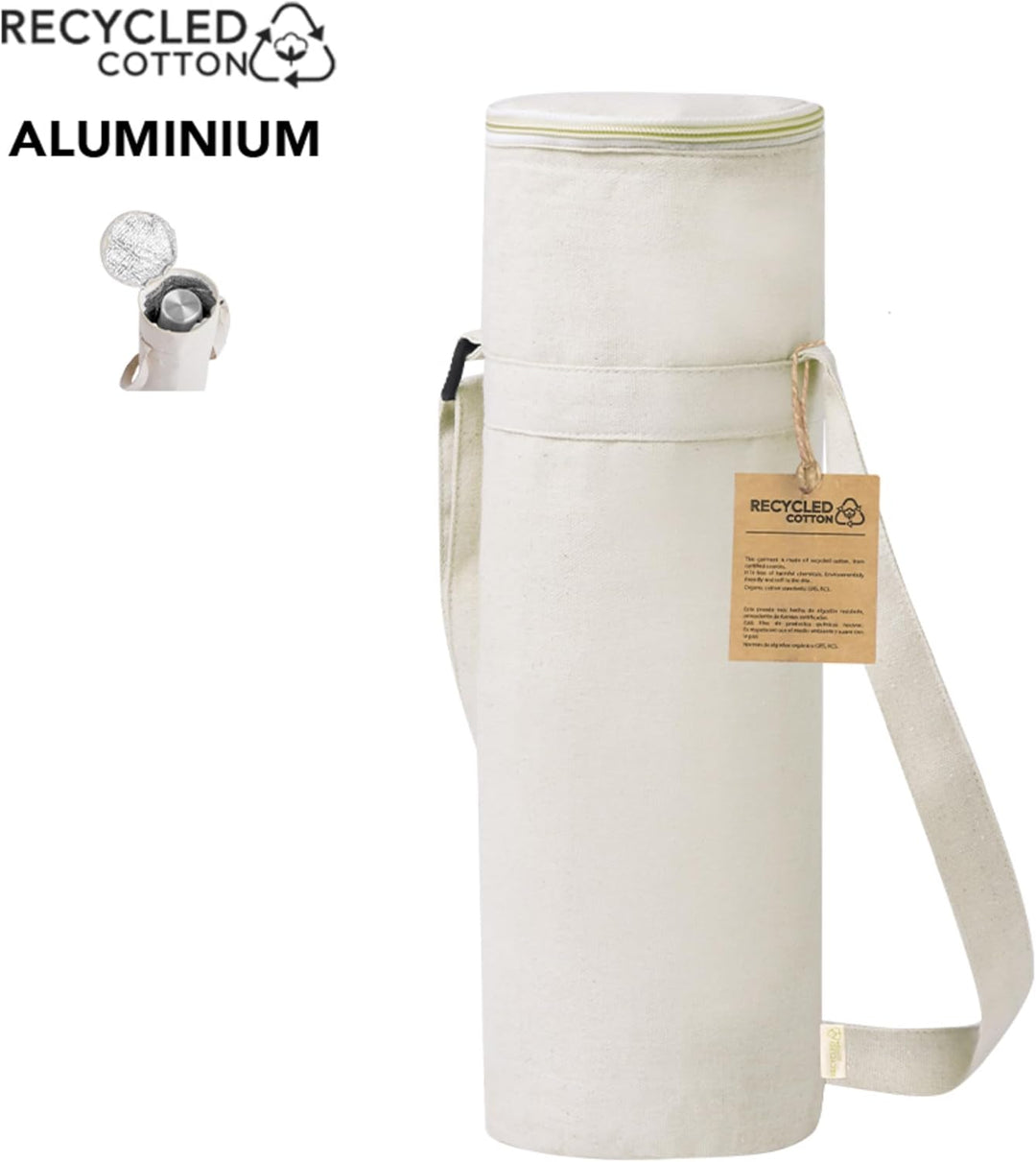 Kühltasche für Wasserflasche zum Umhängen bis 1,5 L Flasche, Reissverschluss und Verstellbarer Schul