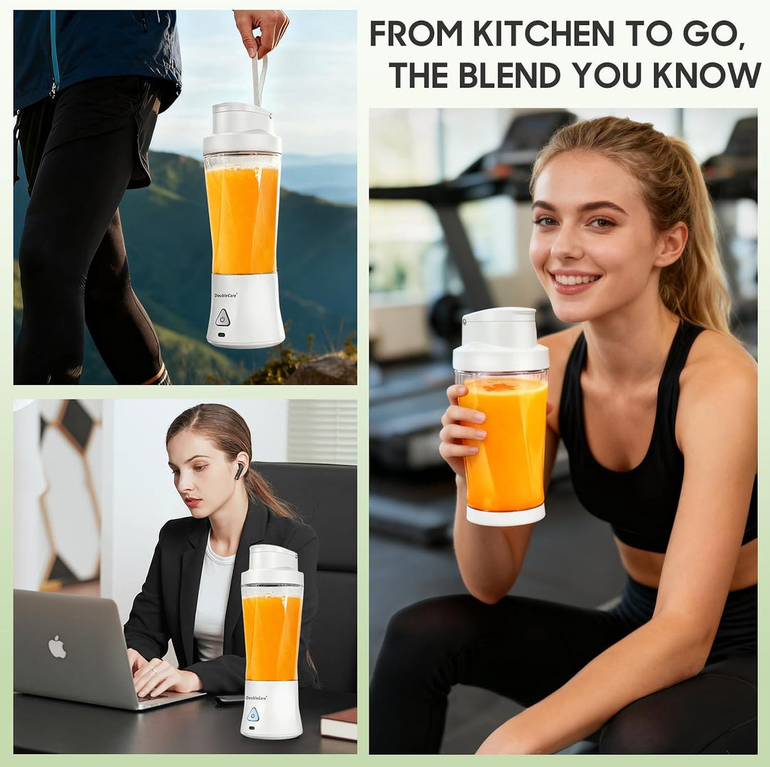 Mixer Smoothie Maker 700ml, Wiederaufladbarer, 6000 mAh Portable Blender | 3D 6 Klingendesign und IP