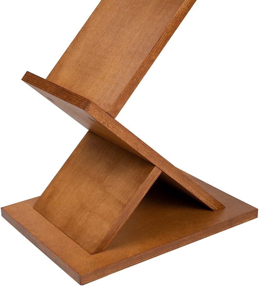 VKF Renzel GmbH Prospektständer aus Holz im Zick-Zack-Design 2-seitig Bodenprospektständer Präsentat