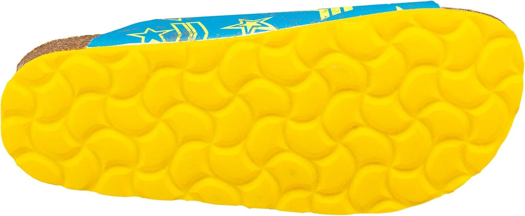 Lico Jungen Bioline Top Hausschuh, Blau/ Gelb, 36 EU