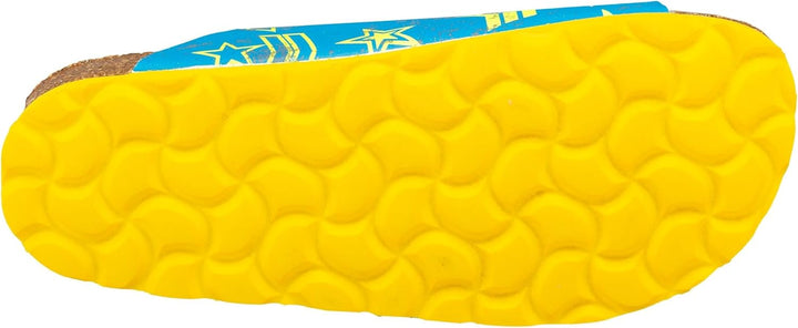 Lico Jungen Bioline Top Hausschuh, Blau/ Gelb, 36 EU