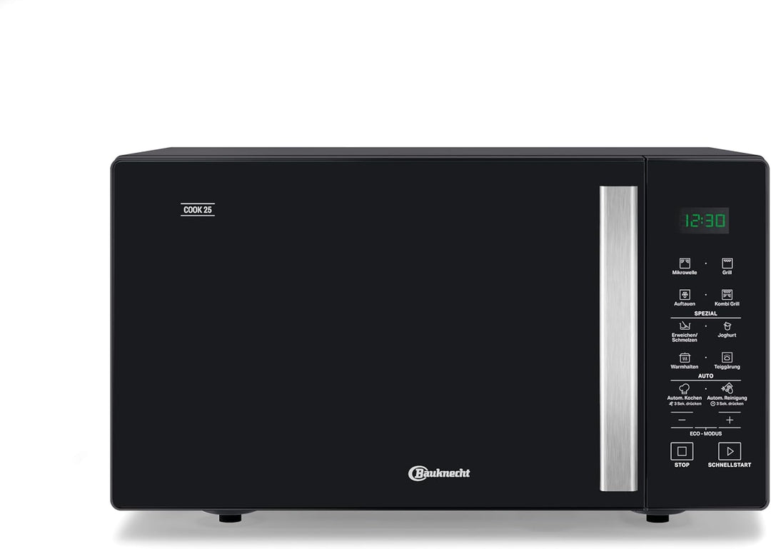 Bauknecht Mikrowelle MW 253 SM2 / Grill/Schmelzen/Joghurtfunktion/Teigfunktion/AutoClean / 25 Liter