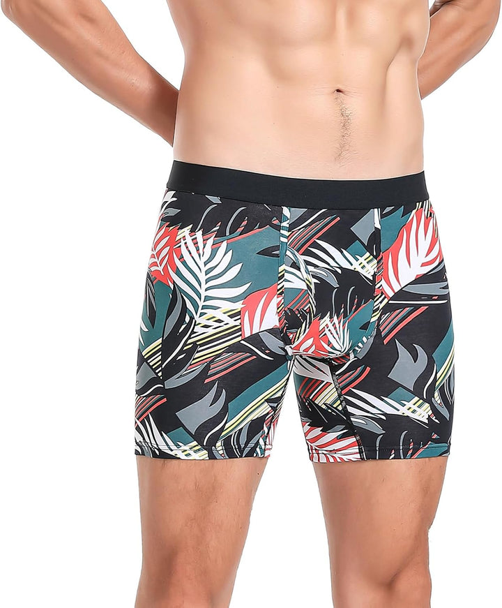 Xaanelr Boxershorts Herren Unterhosen Männer Bambus Viskose Unterwäsche Men Retroshorts 4er/8er Pack