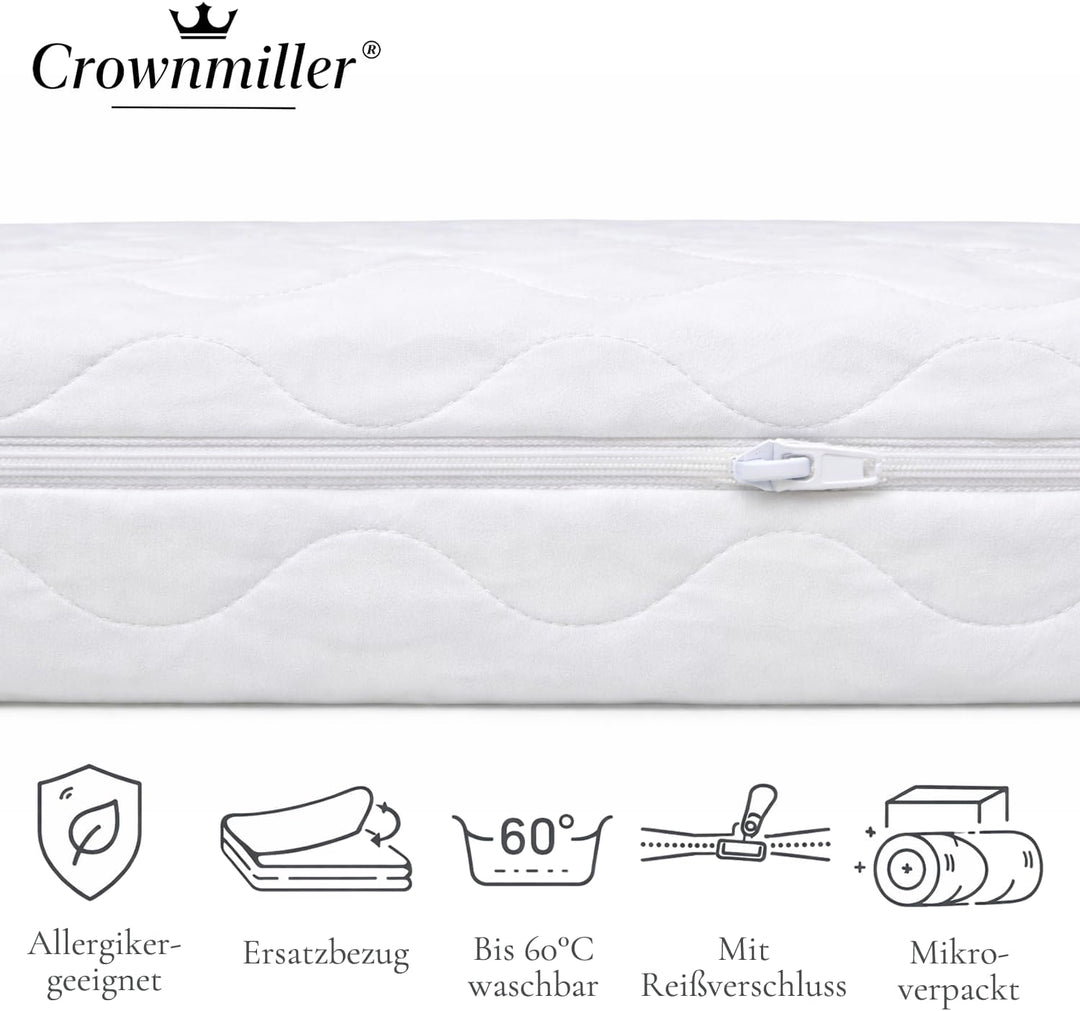 Crownmiller Microfaser Matratzenersatzbezug, Matratzenbezug 100x200 cm für Matratzen von 10 bis 15 c