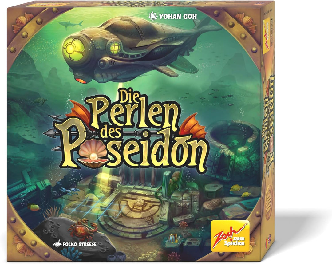 Zoch 601105174 - Die Perlen des Poseidon (Brettspiel) - spannendes Familienspiel ab 8 Jahre für 2-4