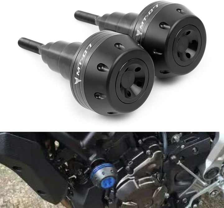 Sturzpads Rahmenschutz Sturzschutz Frame Sliders Motorrad für MT07 MT-07 MT 07 2015-2023 2024(schwar