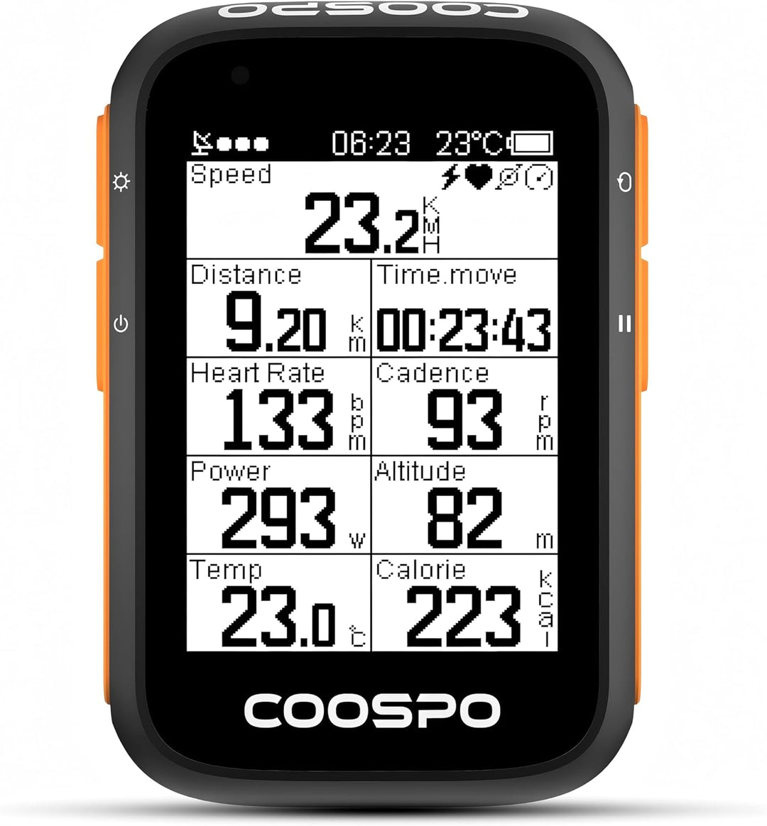 COOSPO BC200 Ciclocomputer GPS Bluetooth 5.0 ANT+, Computer Bicicletta Senza Fili Wireless Con LCD s