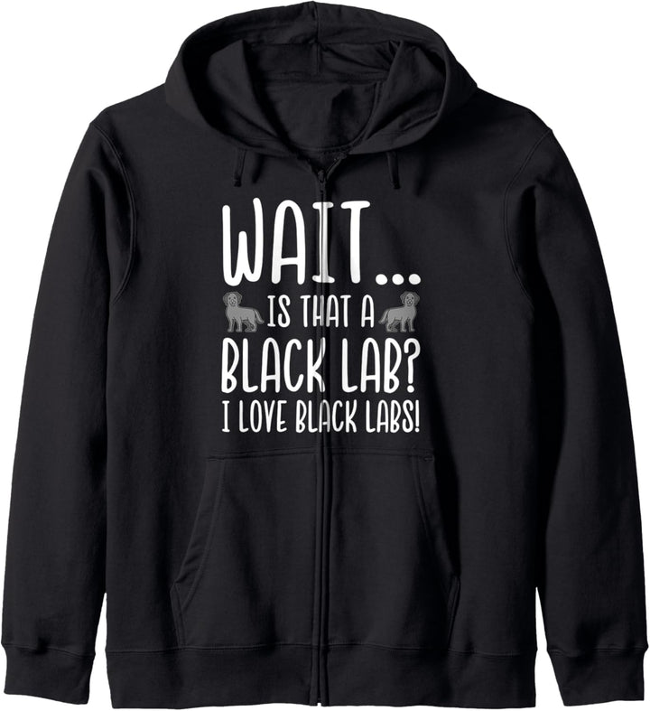 I Love Black Labs Kapuzenjacke