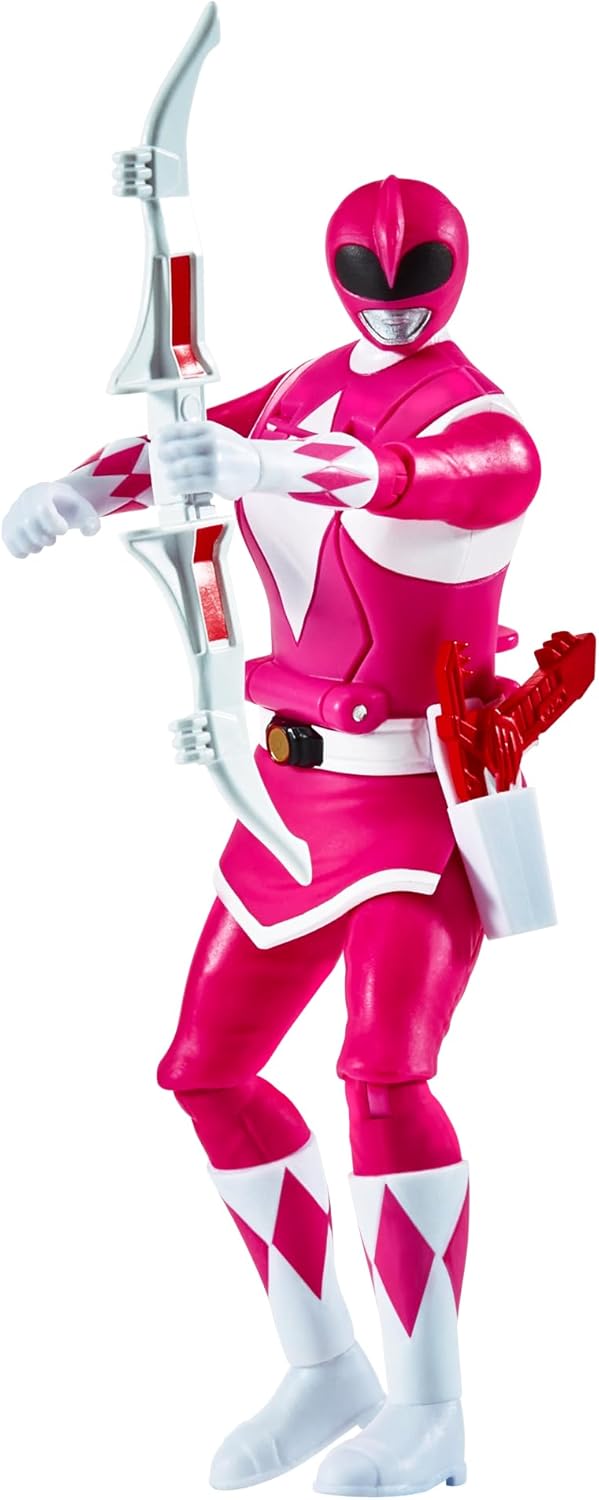 Power Rangers - Auto-Morphin, 2-in-1-Figur mit Gelenken, 15 cm, Ranger Rosa – Kim, für Kinder ab 4 J